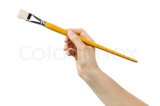 Brush drawing in hand Drawing In Hand, Holding Paintbrush, Paint Brush Drawing, Cosmetic Logo, Brush Drawing, Hand Reference, Hand Holding, High Resolution Picture, Paint Brush