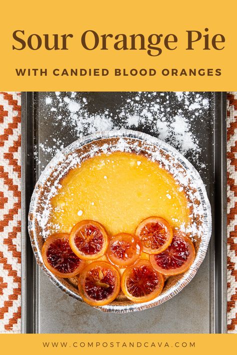 Sour Orange Pie Recipe, Sour Orange Pie, Orange Custard, Orange Pie, Chemical Free Food, Seville Orange, Sour Orange, Produce Recipes, Orange Drinks