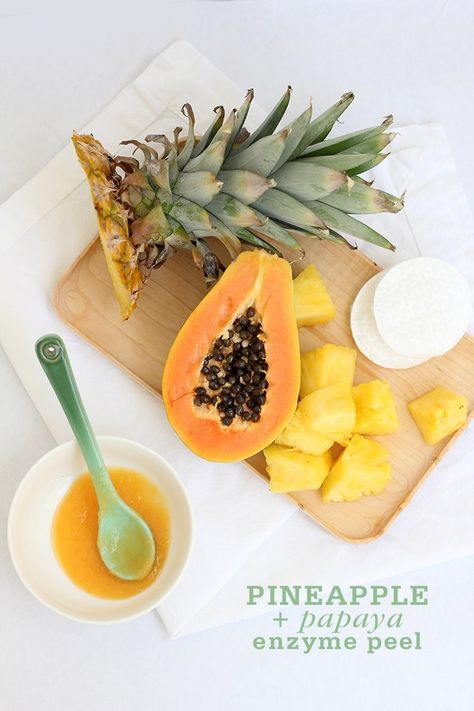 Face Mask Peel Off, Acne Scar Diy, Enzyme Mask, Enzyme Peel, Beauty Tutorial, Papaya Enzyme, Acne Face Mask, Diy Acne, Face Mask Recipe