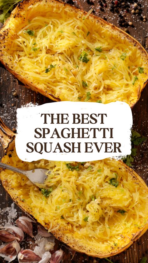 The Best Spaghetti Squash You've Ever Tasted Clean Spaghetti Squash Recipes, Sweet Spaghetti Squash, How Do I Cook Spaghetti Squash, Spaghetti Squash With Bacon, Spaghetti Squash With Spaghetti Sauce, Delicious Spaghetti Squash Recipes, Cool Spaghetti Squash, Spaghetti Squash Toppings, Spaghetti Squash Recipes In Crockpot