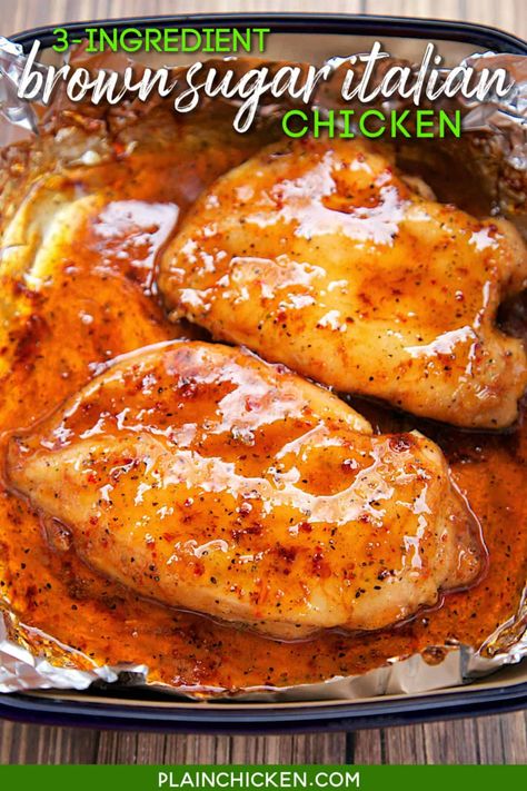 Brown Sugar Italian Chicken, Italian Marinade For Chicken, Italian Chicken Breast, Italian Dressing Recipes, Brown Sugar Chicken, Italian Chicken Recipes, Italian Dressing Mix, Brown Sugar Recipes, Chicken Breast Recipes Baked