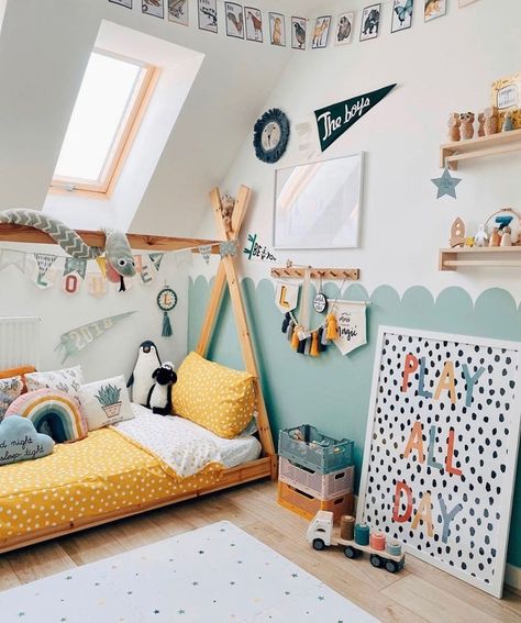 TEN FUN AND PLAYFUL BOYS ROOMS - Kids Interiors Boy Room Toddler, Toddler Boy Room Decor, Kids Rooms Inspo, Boy Toddler Bedroom, Baby Boy Bedroom, Children Room Boy, Kids Bedroom Inspiration, Toddler Boys Room, Kids Room Inspiration