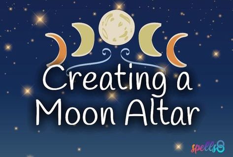 Moon Alter Ideas, Full Moon Altar Ideas, New Moon Altar, Full Moon Altar, Moon Altar Ideas, Lunar Altar, Moon Altar, Lunar Witch, Cold Moon