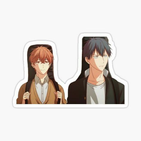 Mafuyu Sticker, Stickers Anime, Preppy Stickers, Anime Printables, Computer Sticker, Kawaii Stickers, Anime Stickers, Anime Boys, Aesthetic Stickers