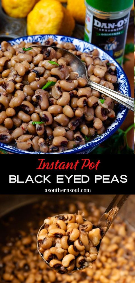 Grab your Instant Pot and make the BEST Black Eyed Peas ever! This no-soak recipe makes tender, flavorful peas that are perfect for any family dinner, Sunday supper, and a must-make for New Year’s Day. Instant Pot Black Eyed Peas No Soak, Black Eyed Peas Recipe Pressure Cooker, Fresh Black Eyed Peas Recipe, Best Black Eyed Peas, Cooking Black Eyed Peas, Black Eyed Peas Recipe, Amazing Meals, Peas Recipe, Comfort Food Southern