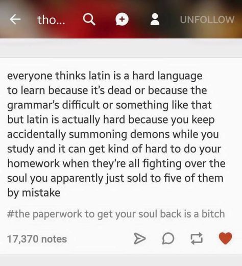 Learning latin, accidentally summons a demon (that can't physically do anything) that constantly hovers, nosy and annoying Demon Summoning, Learning Latin, Summoning Demons, Studying Funny, Kindergarten Writing Prompts, Greek Memes, Writing Prompts For Writers, Nerdy Things, Dark Gothic