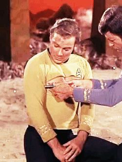 Photo | Star Trek Amok Time Star Trek, Amok Time, Jim Kirk, Deforest Kelley, Star Trek 1, Star Trek 1966, James T Kirk, Star Trek Spock, Photo Star