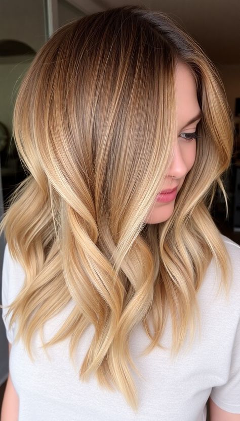 30 Fall Blonde Hair Ideas » DreamingFY Hair Do Ideas, Blonde With Dark, Blonde Hair With Dark Roots, Hair With Dark Roots, Cinnamon Hair, Blonde Ombre Balayage, Fall Blonde Hair, Cute Hair Ideas, Blonde With Dark Roots