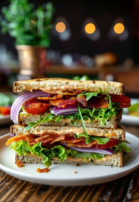 Learn How to Cook Vegan Blt Sandwich Recipe For Free | Recipes You'll Love, Made Easy! Blat Sandwich, Blt Sandwich Recipes, Vegan Blt, Vegan Blt Sandwich, Chicken Alfredo Fettuccine Recipe, Trendy Recipes, Crispy Sweet Potato Fries, Coconut Bacon, Chicken Leg Recipes