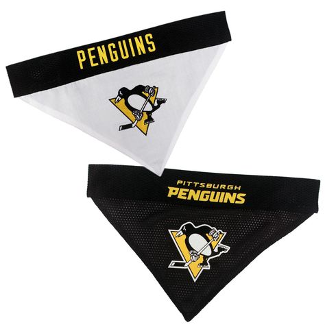 Pittsburgh Penguins Reversible Dog Bandana Collar Slider Bandana For Dogs, Nhl Pittsburgh Penguins, Reversible Dog Bandana, Hockey Fans, Pittsburgh Penguins, Dog Pet, Pet Bandana, Team Names, Dog Bandana