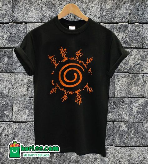 Naruto Shippuden Black T-shirt Naruto Tshirt Designs, Anime Business, Naruto Tshirt, Naruto Shirt, Naruto Shirts, Bleach Drawing, Naruto T Shirt, Tshirt Painting, Male Clothes