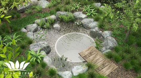 Natural Water Features, Landscaping Natural, Waterscape Design, Swimming Ponds, Water Catchment, Green Land, Natural Swimming Ponds, Swimming Pond, Natural Swimming Pools