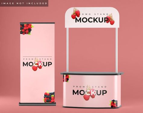 Popup Stand, Food Stand Design, Promotional Stands, Standing Banner Design, Banner Mockup, Service Counter, Flower Shop Decor, Food Business Ideas, Black Friday Banner