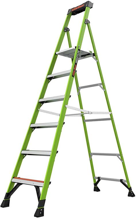 Summer Safety Tips, Steel Bed Design, Tall Ladder, Platform Ladder, Deck Stairs, Step Ladders, Construction Tools, Step Ladder, Home Ceiling