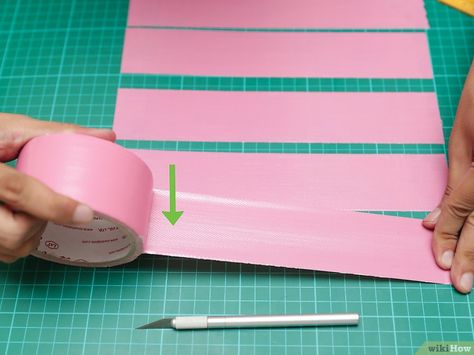 Duct Tape Wallet Easy, How To Make A Duck Tape Wallet, Ducktape Wallet, Diy Wallet Easy, Double Sided Tape Crafts, Duct Tape Bags, Diy Easy Crafts, Duct Tape Purses, Duck Tape Wallet