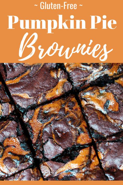 Dairy Free Cream Cheese, Pumpkin Swirl Brownies, Brownies Fudgy, Gluten Free Holiday Recipes, Gluten Free Pumpkin Pie, Gluten Free Chocolate Recipes, Pie Brownies, Pumpkin Brownies, Dairy Free Pumpkin