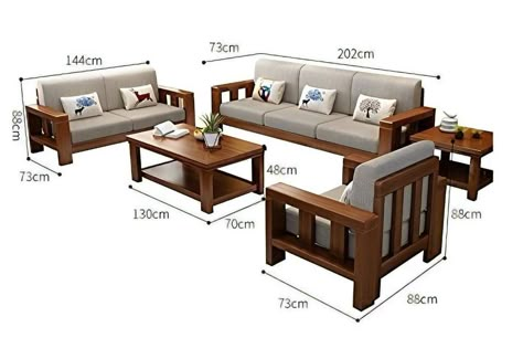 Sala Set, Sofa Design Wood, Wooden Sofa Set Designs, Corner Sofa Design, Wooden Sofa Designs, Room Sofa Design, Wooden Sofa Set, Furniture Design Wooden, Diy Halloween Decor