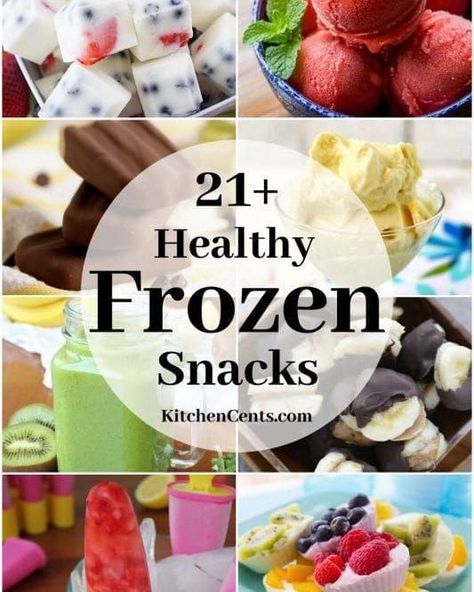 Frozen Snack Ideas, Healthy Frozen Snacks, Snacks After School, Frozen Fruit Snacks, After Workout Snack, Frozen Snacks, Picnic Snacks, Delicious Smoothies, Live A Healthy Lifestyle