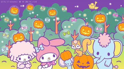 sanrio daily ✨ (@sanriodaily) on X Hello Kitty Halloween Wallpaper Desktop, Wallpaper Iphone My Melody, Hello Kitty Halloween Wallpaper, Desktop Wallpaper Fall, Halloween Desktop Wallpaper, Hello Kitty Halloween, Sanrio Wallpaper, Halloween Wallpaper Iphone, Halloween Banner