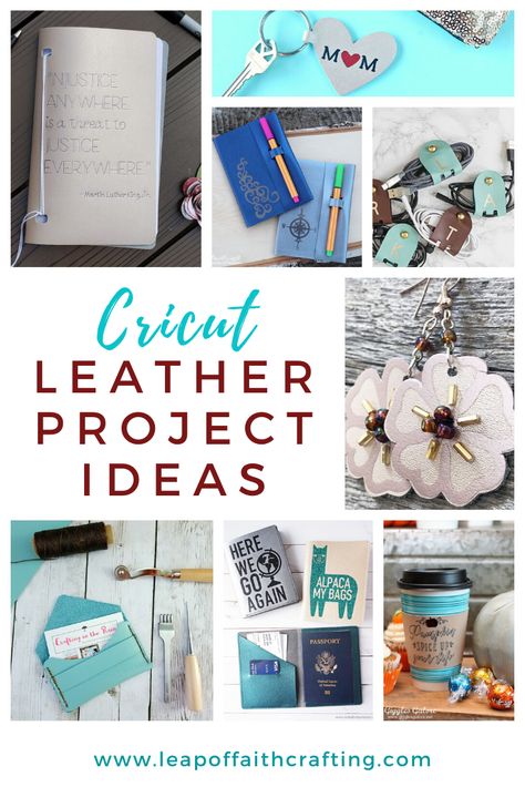 cricut leather projects pinterest Cricut Leather Projects, Diy Leather Journal, Cricut Leather, Faith Crafts, Diy Leather Projects, Maker Project, Leather Diy Crafts, Cricut Craft Room, Diy Cricut