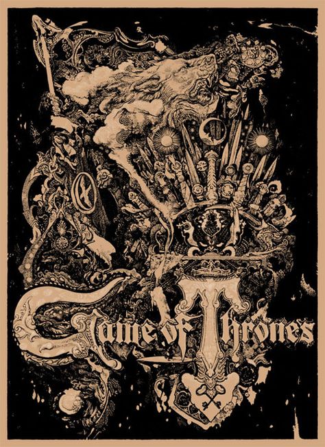 Vania Zouravliov, Game Of Thrones Comic, Mondo Posters, Tv Posters, Game Of Thrones Poster, Game Of Thrones Artwork, Game Of Thrones Tv, Gustave Dore, Gra O Tron