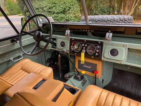 DT: 1971 Land Rover Series IIA by Cool-N-Vintage | PCARMARKET Land Rover Defender Interior, Land Rover Serie 1, Land Defender, Land Rover 88, Custom Truck Parts, Defender Camper, Land Rover Car, Jimny Suzuki, Cj Jeep