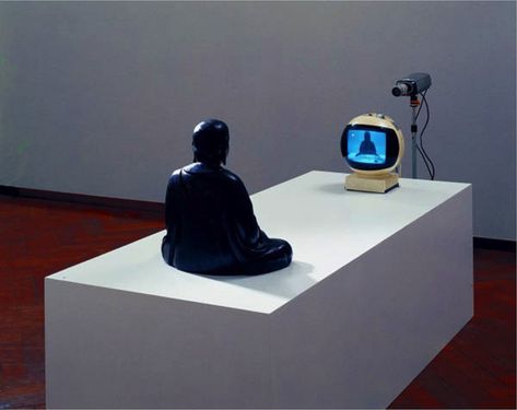 Nam June Paik. TV Buddha. 1974 | by arthistory390 Nam June Paik, Marlene Dumas, The Tate Modern, Avant Garde Artists, Yves Klein, San Francisco Museums, Video Artist, The Future Is Now, Tate Modern