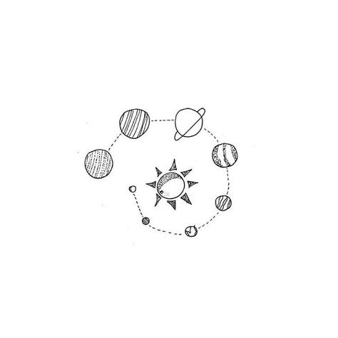 #galaxy#sun Planet Tattoo, Planet Drawing, Drawing Minimalist, Hamsa Tattoo, Planet Tattoos, Small Planet, Tattoo Pen, Minimalist Drawing, Diy Tattoo