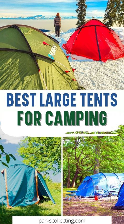 Here's the complete guide to the best large camping tent. Reviews and recommendations included. large tents for camping | large camping tents outdoor | cool tents | amazing tents | tent camping must haves | big tents for camping | big camping tents | tent camping set up ideas | large tents for camping families | huge tents camping | huge camping tents | camping tents hacks | camping tents ideas Large Tents For Camping, Big Tents For Camping, Camping Set Up Ideas, Tent Camping Must Haves, Tent Camping Set Up Ideas, Tent Camp Set Up Ideas, Amazing Tents, Tent Hacks, Tents For Camping