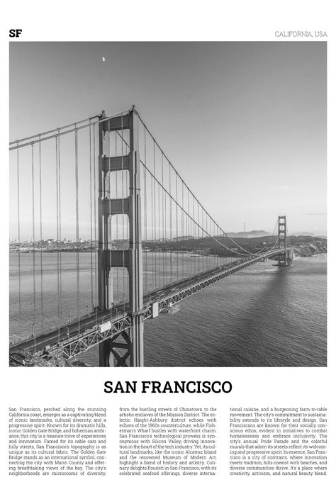 San Francisco Print Black and White, San Francisco Wall Art, San Francisco Poster, San Francisco Photo, City Art Print, California Posters San Francisco, San Francisco Black And White, San Francisco Aesthetic, Kitchen Wall Ideas, Colombia Art, Travel Signs, San Francisco Poster, San Francisco Wall Art, Architecture Posters