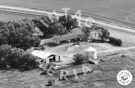 Vintage Aerial | Iowa | Crawford County | 1979 | 1-GCR-32 Genesee County, Fayette County, Aerial Photos, Johnson County, Lincoln County, Rural America, 4x6 Prints, Fathers Day Sale, Aerial Photo