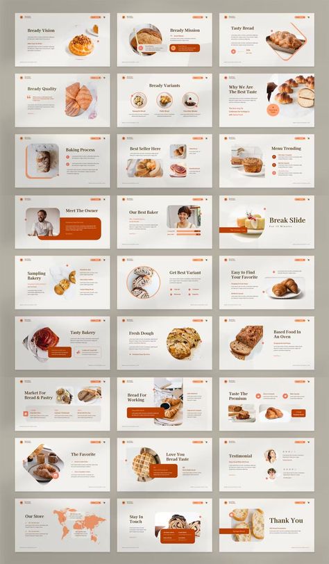 Bakery Store Google Slides Template | Дизайн презентации, Пекарня, Презентация Bakery Presentation Design, Food Presentation Design, Internship Presentation, Personal Cakes, Cake Presentation, Bakery Website, Cafe Cake, Bakery Store, Presentation Slides Design