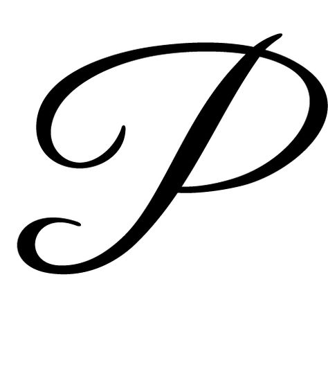 Letter P On Nails, P Drawing Letter, Cursive P, P Font, Fancy Lettering, Letter Fonts, P Tattoo, Alfabet Letters, Initial Tattoo