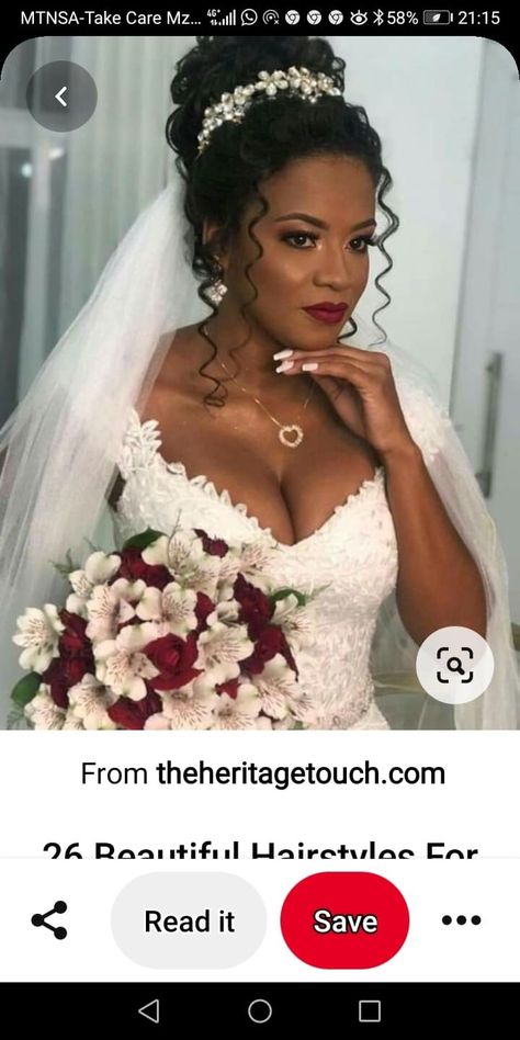 Bridal Hair Black Women Curls, Wedding Hairstyles Updo With Veil Black Women, Black Bride Ponytail Hairstyles, Wedding Bride Updo Hair With Veil, Bridal Hair Black Women Natural, Messy Bun Wedding Hair Black Women, Half Up Half Down Wedding Hair With Veil Black Women, Updo Bridal Hair Black Women, Bridal Updo With Veil Black Woman