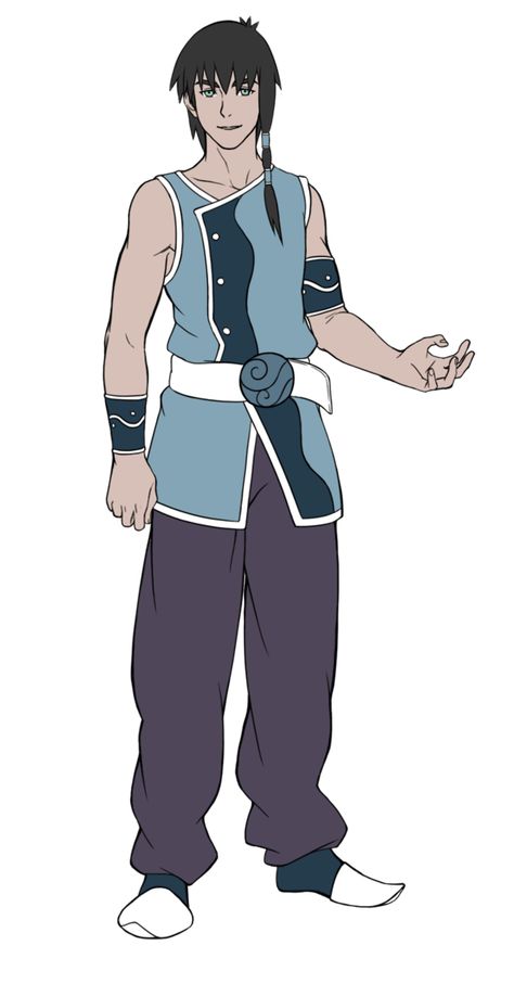 Water Tribe Oc Male, Water Bender Oc Male, Waterbender Oc Male, Waterbender Outfit, Avatar Poses, Waterbender Oc, Genderbend Characters, Atla Oc, Avatar Legends