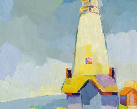 While they Last: Go to Henry Isaacs Studio on Etsy. Henry Isaacs, John Preston, Maine Artist, Lighthouse Print, Lighthouse Painting, Collage Ideas, Limited Edition Giclee, Toy Trucks, Print Artist