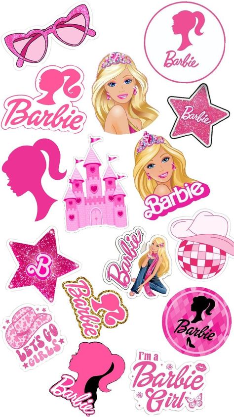 Barbie Cake Designs, Barbie Cupcakes, Unicorn Cupcakes Toppers, Barbie Birthday Cake, Barbie Party Decorations, Girls Birthday Party Themes, Birthday Cake Topper Printable, Barbie Birthday Party, Creative Cake Decorating