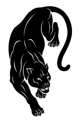 Black Panther Back Tattoo, Panther Tattoos, Positivity Tattoo, Noir Tattoo, Darkside Tattoo, Tiger Silhouette, Owl Tattoo Drawings, Black Panther Tattoo, Amity Affliction