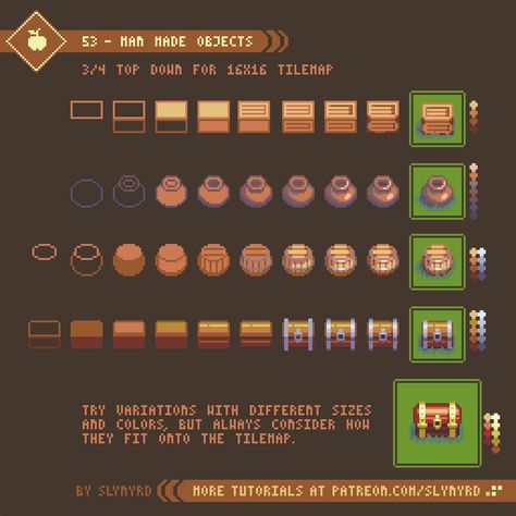 Magical Equipment, Pixel Objects, Nail Bat, How To Pixel Art, Top Down Game, Game Making, Pixel Art Landscape, Kare Kare, Piskel Art