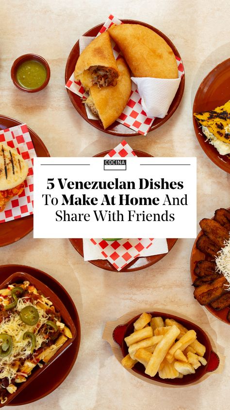 "Craving a tropical escape? No passport needed! ️Get ready to cook your way to Venezuela with these 5 easy, must-try recipes. Picture the scene: waves crashing, sun-kissed sand, and vibrant platters piled high with deliciousness. ✨ That's #Venezuela, and it's closer than you think! No flight required, just your trusty kitchen and these delectable dishes." Venezuela Food Recipes, Venezuelan Chicken, Authentic Venezuelan Recipes, Easy Venezuelan Recipes, Venezuelan Food, Tropical Food, Dinner For Two, Delicious Bread, Sweet Snacks