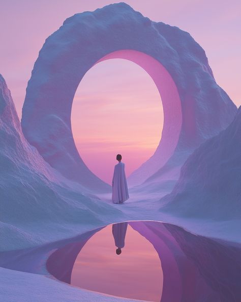 Stepping into another dimension 💫 Step Aesthetic, Cosmic Illustrations, Dream Like, Cosmic Aesthetic, Ethereal Photography, Dream Sequence, Angelic Aesthetic, Dreamscape Architecture, Spiritual Space