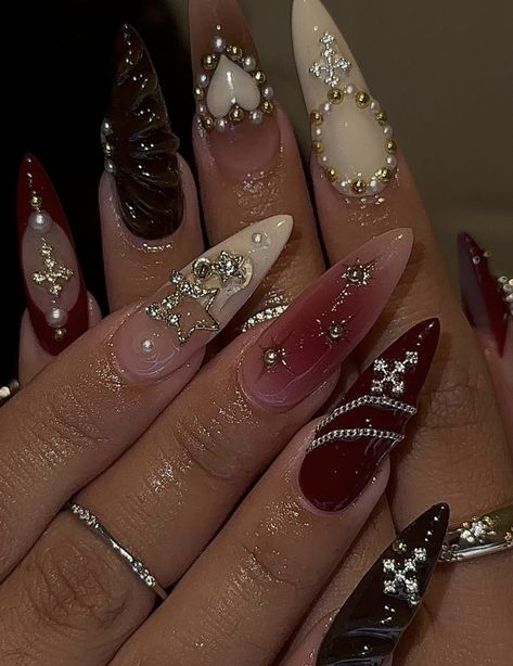 Witches Spell Book, Viral Nails, Fall Nail Trends, Glamorous Nails, Glam Nails, Birthday Nails, Autumn Nails, Fall Nail, Dream Nails