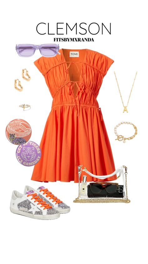 CLEMSON GAMEDAY FIT INSPO #outfitinspo #gameday #gamedayfit #gamedayoutfit #clemson Clemson Gameday Outfit Fall, Usc Gameday Outfit, Cold Game Day Outfit, Auburn Gameday Outfit, Clemson Gameday Outfit, Alabama Gameday Outfit, Univ Of Tennessee, Clemson Outfits, Auburn Gameday