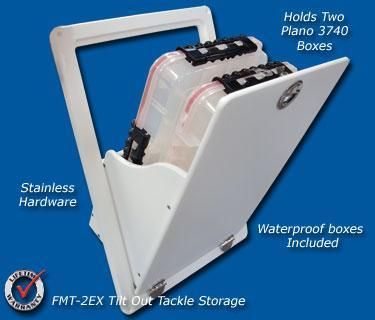 Tackle/Boat Storage FMT-2EX Tilt Out Tackle Storage | Marine, Boating And Fishing Accessories Homemade Boat, Boat Blinds, Jon Boats, John Boats, Tackle Storage, Center Console Boats, Boat Restoration, Dream Boat, Yacht Builders