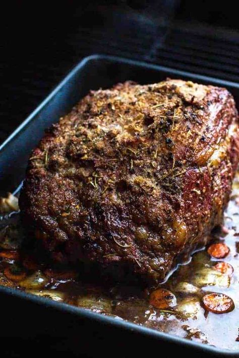 Traeger Prime Rib Roast Traeger Prime Rib, Grilled Prime Rib, Boneless Prime Rib Roast, Wood Pellet Grill Recipes, Smoked Prime Rib Roast, Traeger Cooking, Prime Rib Roast Recipe, Traeger Grill Recipes, Boneless Ribs