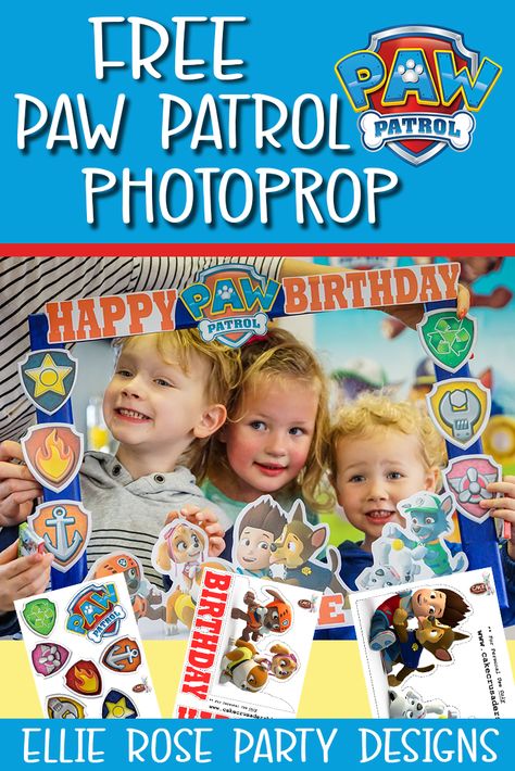 Needing some photo booth ideas for your Paw Patrol Party? These easy to make DIY free Paw Patrol Photo Booth frames are easy to make with our step by step video tutorials and free printables. Click through to download #pawpatrolpartyideas #pawpatrolprintables #pawpatrolparty #pawpatroltheme #pawpatrolbirthday #pawpatrolinvitation #marshallpartyideas #pawpatrolbanner #pawpatrolprintables Paw Patrol Photo Booth, Paw Patrol Photo Props, Paw Patrol Printables Free, Diy Paw Patrol, Paw Patrol Party Ideas, Paw Patrol Banner, Paw Patrol Printables, Props Free, Photo Frame Prop