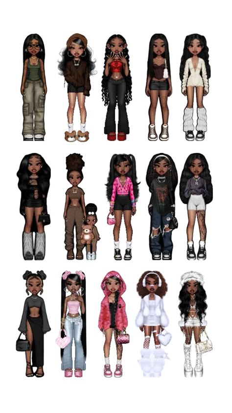 Its a game we’re you can idk The Bratz, Bratz Aesthetic, Dress To Impress Outfits, Bratz Doll Outfits, Imvu Outfits Ideas Cute, Bratz Inspired Outfits, Fashion Gal, Baddie Outfits Ideas, Fashion Inspiration Design