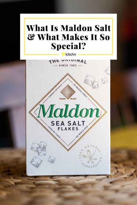 Maldon is a particular variety of English sea salt that’s used in everything from savory dishes to fancy desserts. Here’s what you should know about the unique salt. Maldon Salt Recipes, Maldon Sea Salt Flakes, Flake Recipes, Maldon Salt, Sea Salt Recipes, Salt Gifts, Finishing Salt, Flavored Salts, Salt Flakes