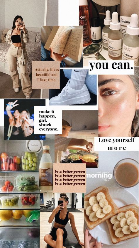 Healthy Astethic, Pink 2024, Vision Board Pics, Practicing Self Love, Dream Vision Board, Get My Life Together, Healthy Motivation, Healthy Lifestyle Motivation, Healthy Girl