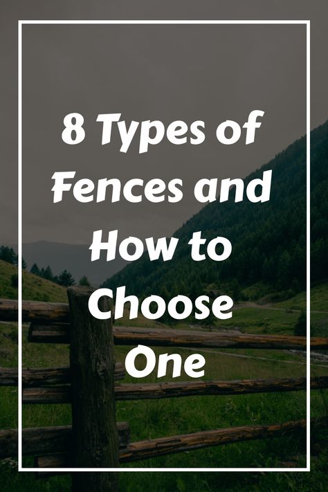 Learn the types of fences ranging from a privacy fence, to a decorative fence. And the types of fencing materials, from wood to chain link. Types Of Fencing, Different Types Of Fences, Decorative Fence, Fencing Material, Security Fence, Types Of Fences, Privacy Fences, Electric Fence, Metal Fence